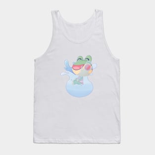 Cute Froggie Splash Tank Top